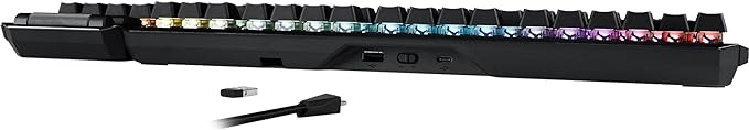 ASUS ROG Claymore II Wireless Modular Gaming Mechanical Keyboard (ROG RX Blue Switches, detachable numpad & wrist rest for TKL 80%/100%, Aura Sync, media controls, fast charge, USB 2.0 Passthrough)