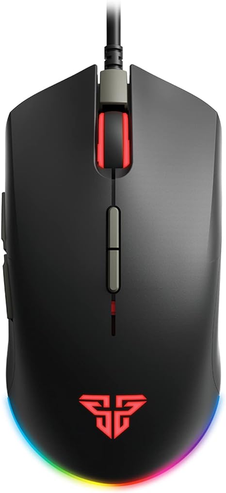 FANTECH Blake X17 Advanced Wired Gaming Mouse, 16.8 Million RGB Color Backlit, 10,000 DPI Optical Sensor, 7 Programmable Buttons, for Right or Left Hand Use, Black