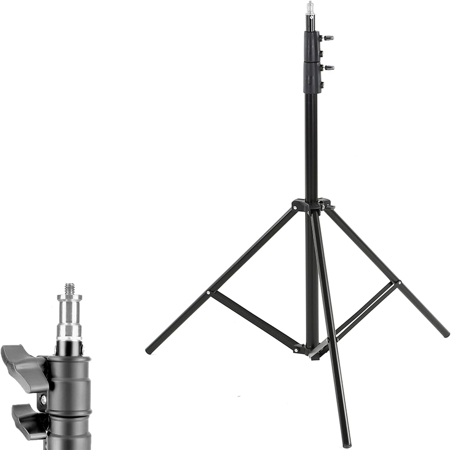 7 Foot Tripod Aluminum Compact Photography Light Stand with 1/4
