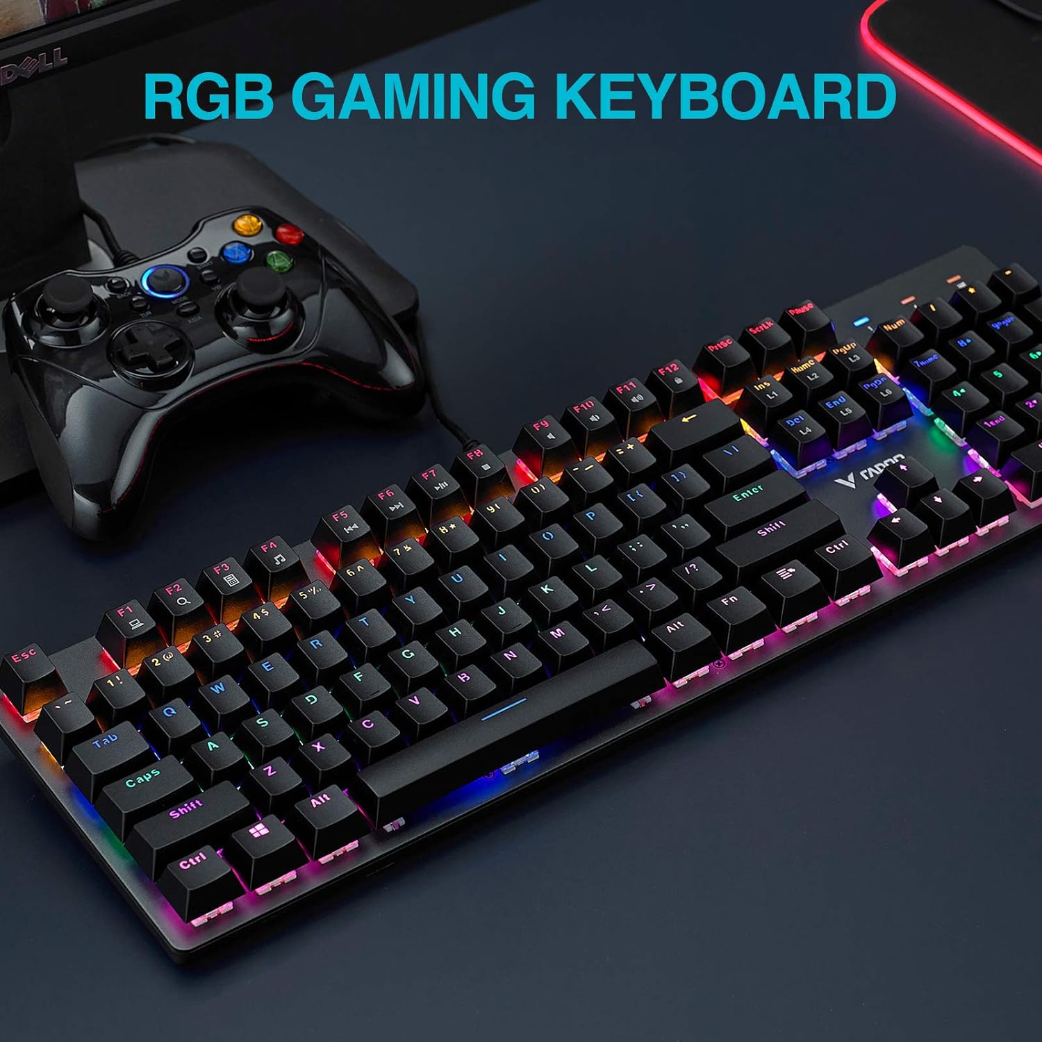 Rapoo V500SE RGB Wired Gaming Keyboard