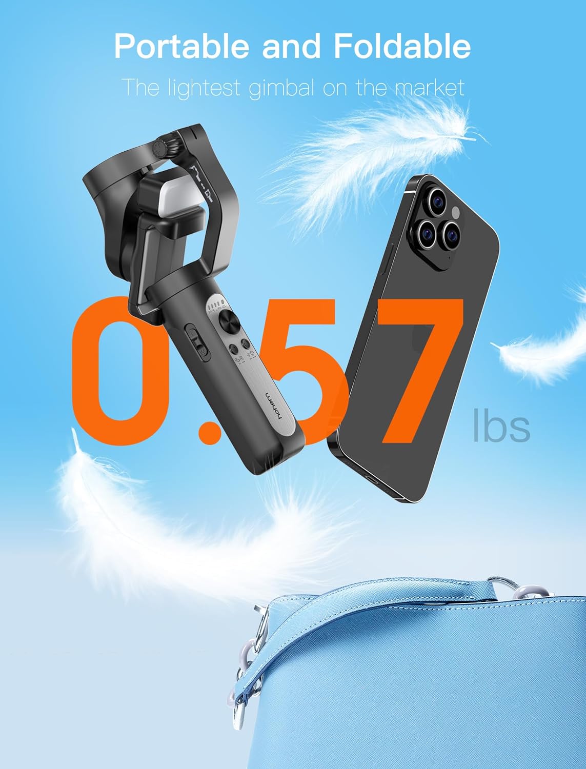 I Steady Xe 3 Axis Handheld Gimbal Stabilizer For Smartphones-black