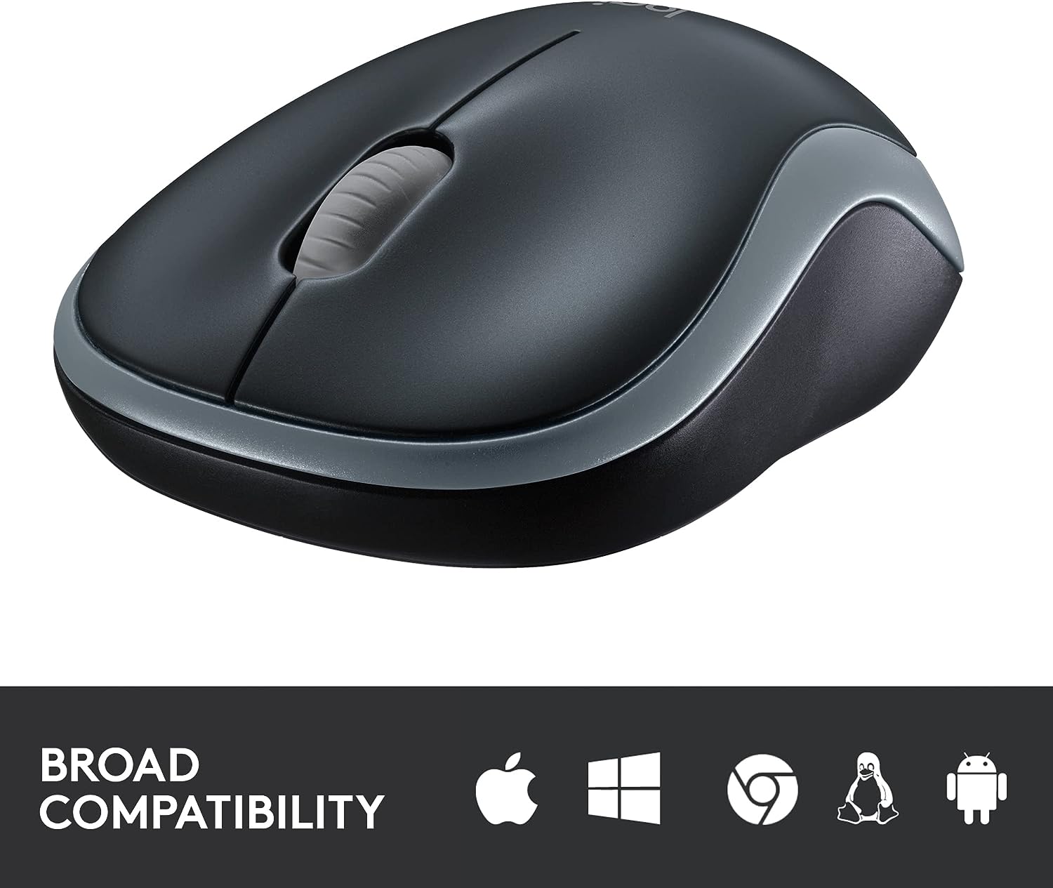 Logitech M185 Wireless Mouse, 2.4GHz with USB Mini Receiver