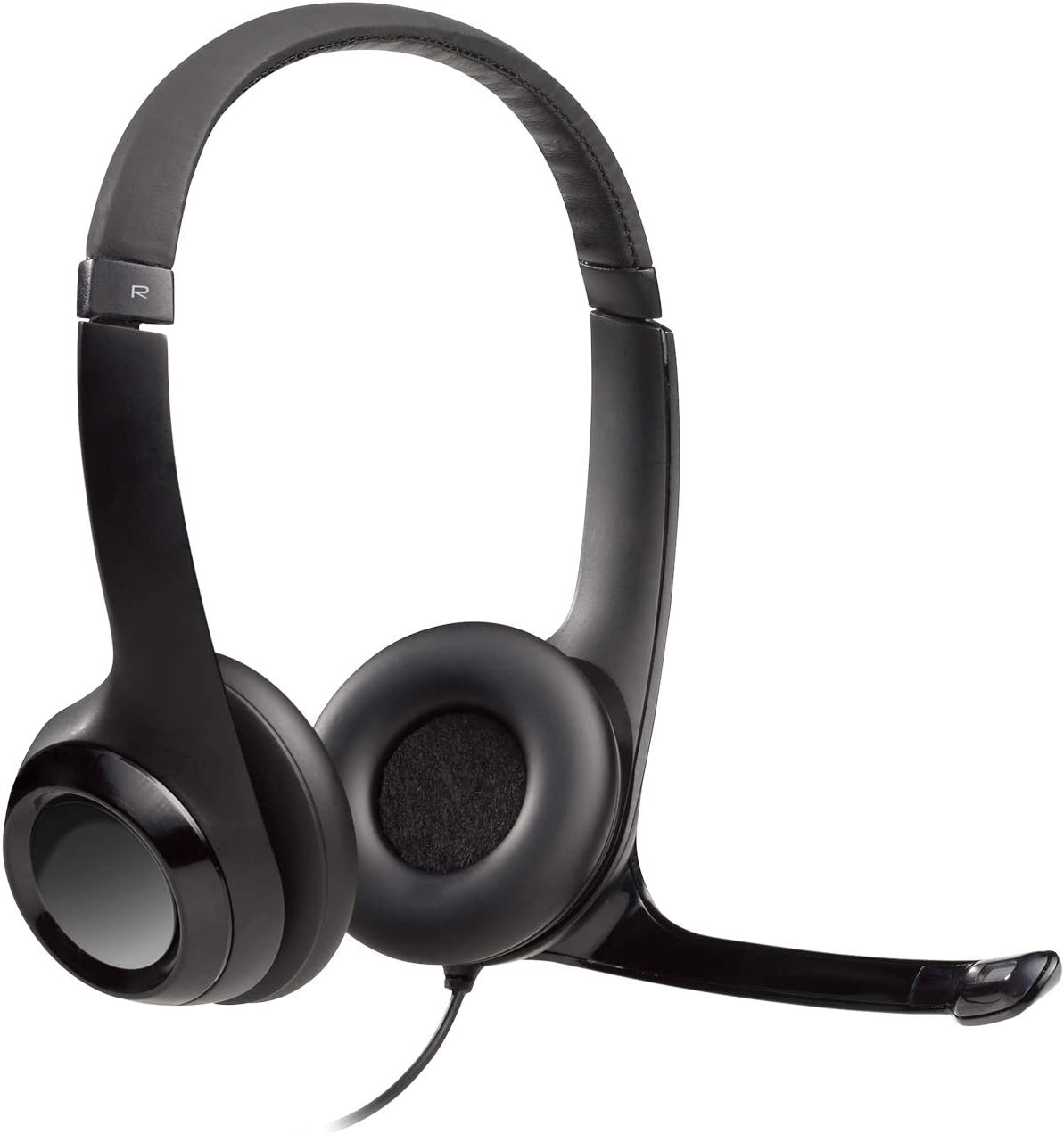 Logitech H390 Wired Headset for PC/Laptop, Stereo Headphones with Noise Cancelling Microphone