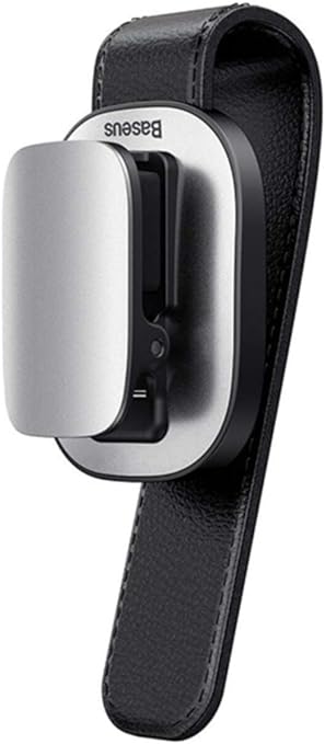 Baseus Platinum Vehicle Eyewear Clip(Clamping Type/Paste Type)Black/Silver