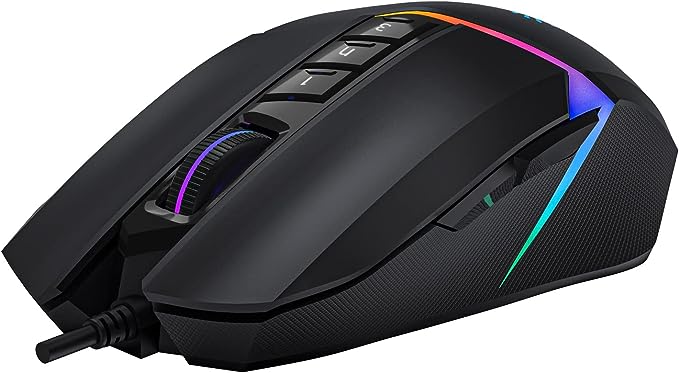 Bloody W60-MAX Activated RGB Gaming Mouse -10,000 CPI - 2000Hz Rate- 4 Types LOD Setting Switch