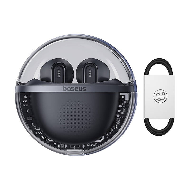 Baseus Bowie E5X True Wireless Earbuds Tws Bluetooth 5.3 Music Gaming Headset - Black