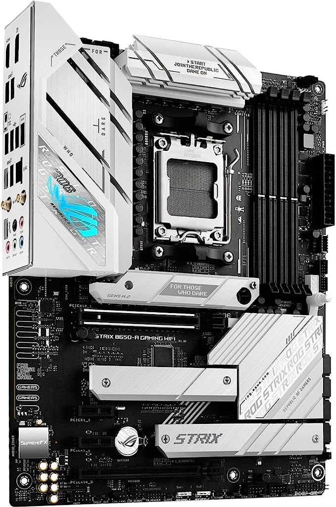ASUS ROG Strix B650-A Gaming WiFi 6E AM5 (LGA1718) Ryzen 7000 Motherboard(12+2 Power Stages,DDR5,3xM.2 Slots,PCIe® 4.0, 2.5G LAN,WiFi 6E,USB 3.2 Gen 2x2 Type-C® Port)