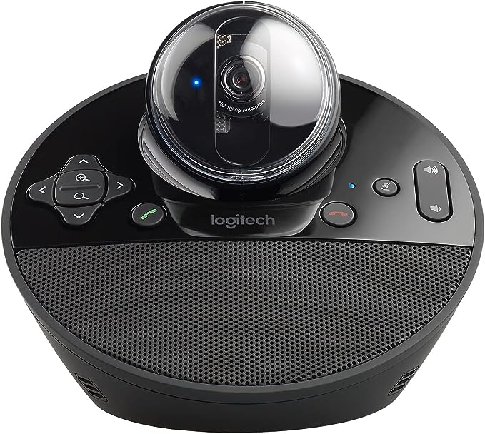 Logitech BCC950 ALL in One Desktop Conference Webcam Full HD with Remote Control and Built-in Speaker