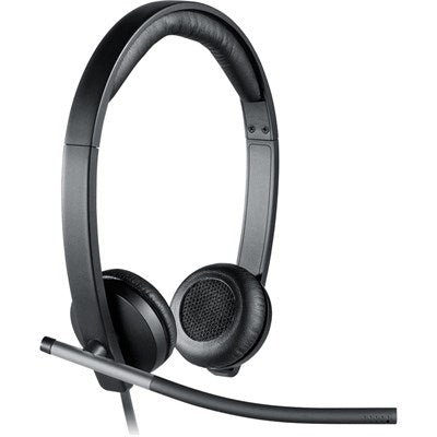 Logitech H650e Headset: Comfortable Business Headset with Clear Audio and Noise Cancellation