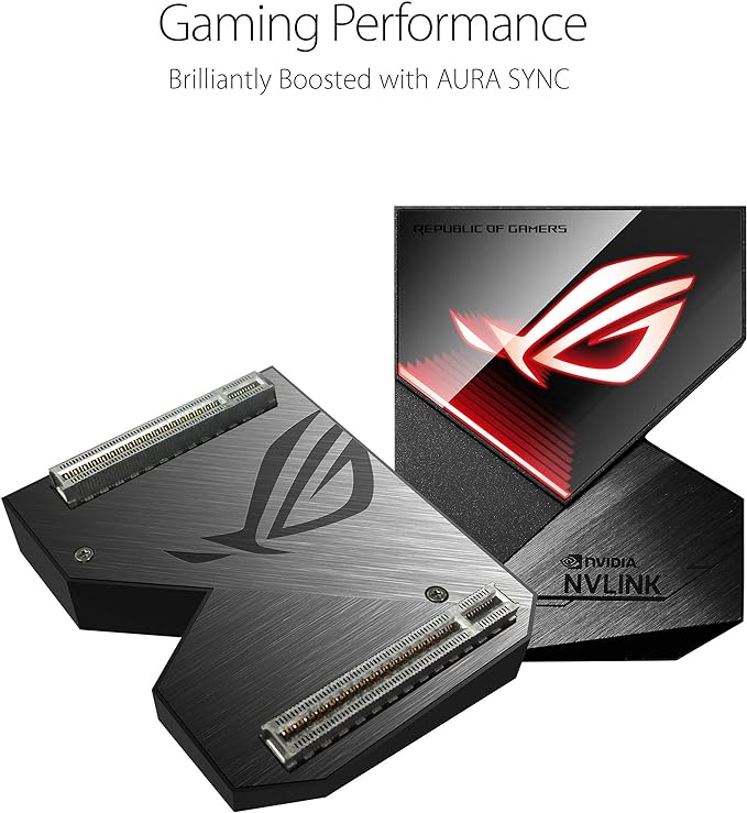 ASUS ROG GeForce RTX Nvlink Bridge with Aura Sync RGB 4 Slot Graphic Cards ROG-NVLINK-4