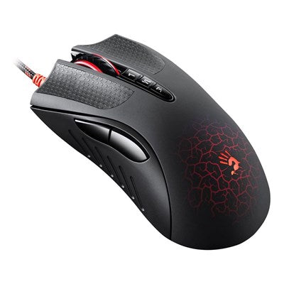 Bloody A90 Optical Gaming Mouse with Light Strike (LK) Optical Switch & Scroll - 8 Programmable Buttons and Advanced Macros