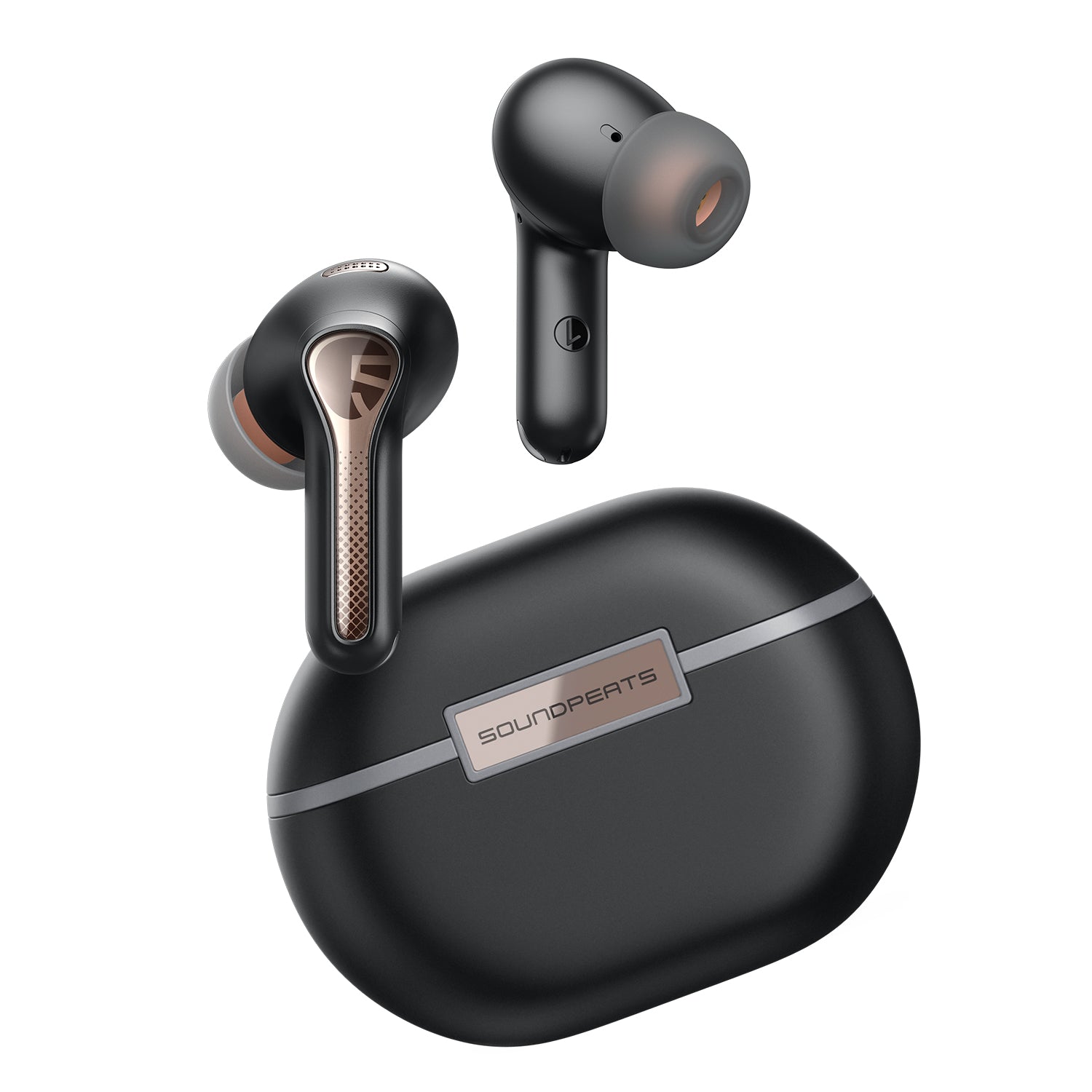SoundPEATS Capsule3 Pro Wireless Earbuds with Hi-Res and LDAC, 43dB Hybrid Active Noise Cancelling Bluetooth 5.3 Earphones with 6 Mics for Calls, Total 52 Hrs, IPX4 Rated, Transparency Mode, Game Mode