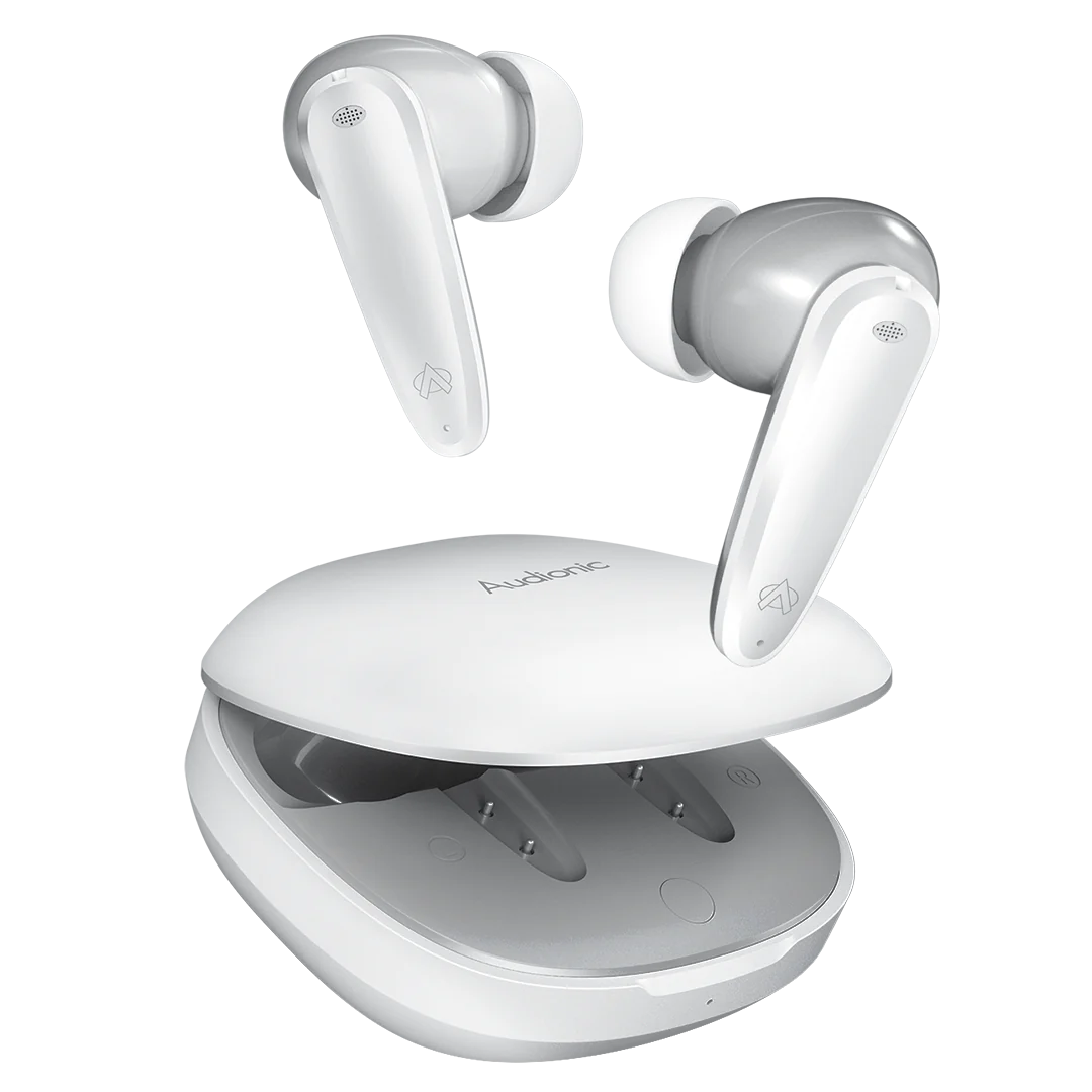 Audionic Airbud 725 Pro Quad Mic, ENC Wireless Earbuds, Gaming mode Low Latency TWS Earbud With 30 Hours Playtime, IPX4 Water Proof