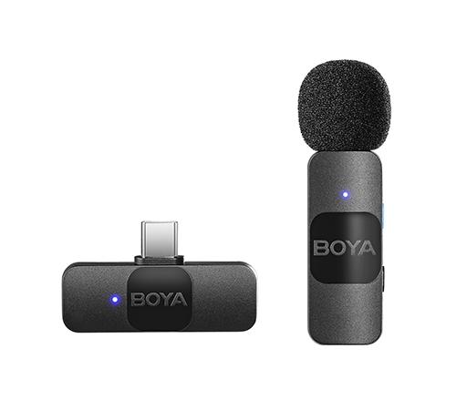 BOYA BY-V10 ULTRACOMPACT 2.4GHZ WIRELESS MICROPHONE SYSTEM FOR USB-C