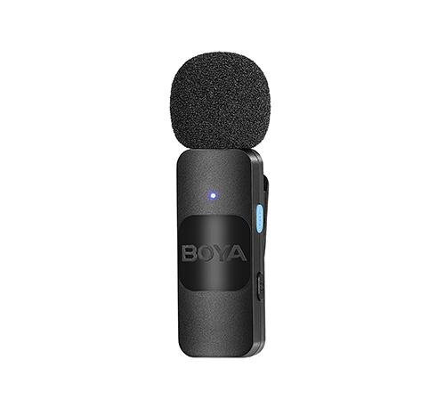 Boya BY-V2 Professional 2.4GHz Wireless Lightning Port Dual Microphone For iOS Devices With Selectable Noise Cancellation