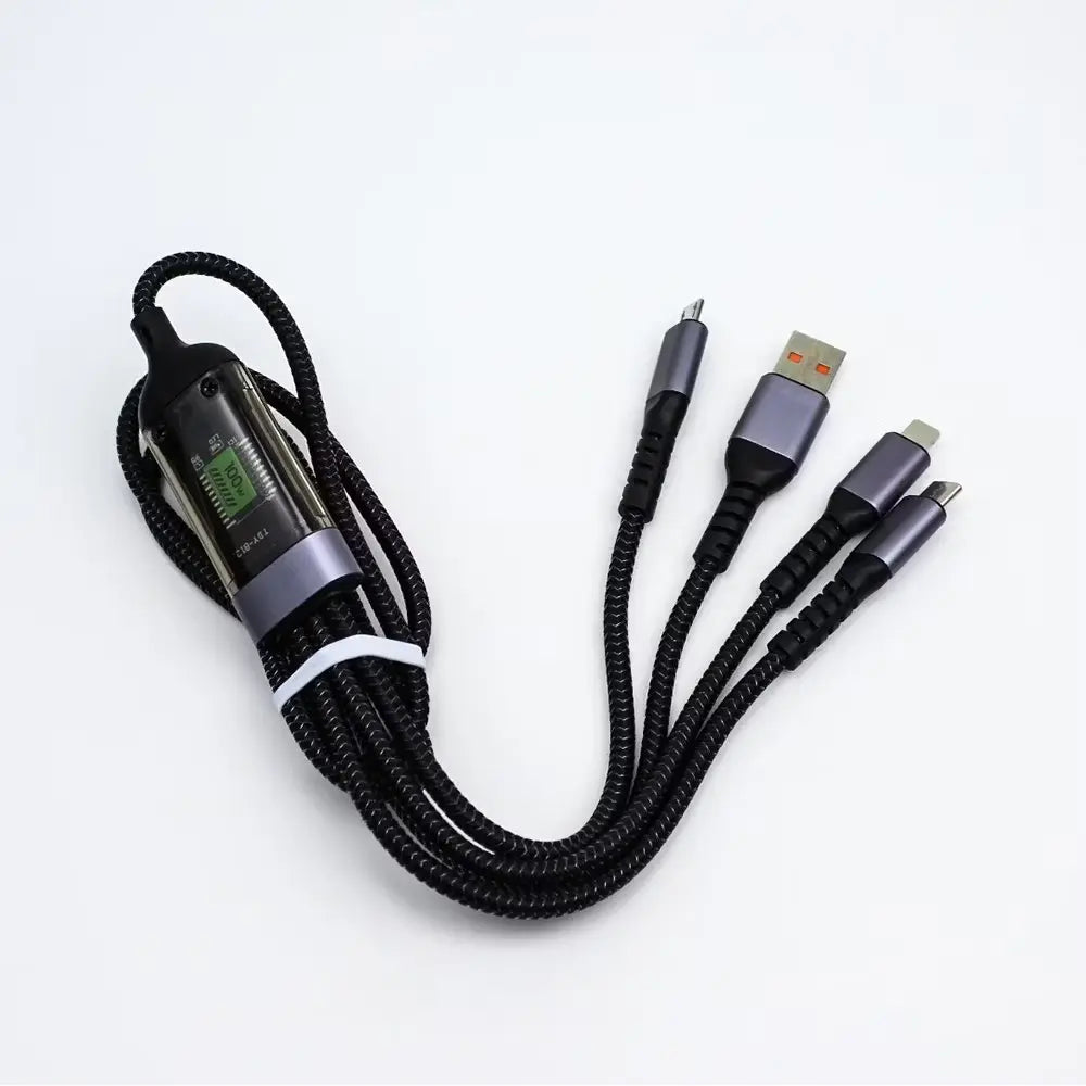 Faster FC-D5 100w Digital Display Braided 3 in 1 Cable