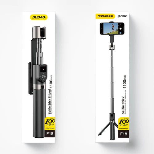 DUDAO F18 Retractable Remote Control Tripod Selfie Stick Car Phone Holder