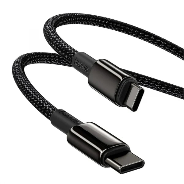 Baseus Tungsten USB to Type-C 100W 1M Gold Fast Charging Data Cable Black