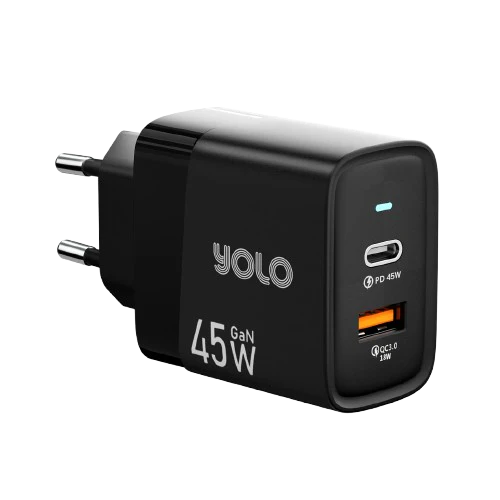Yolo Y-451 GaN Charger 45W with Type-C To Type-C Cable