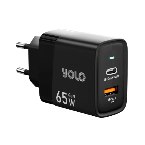 Yolo Y-651 GaN Charger 65W With Type-C To Type-C Cable
