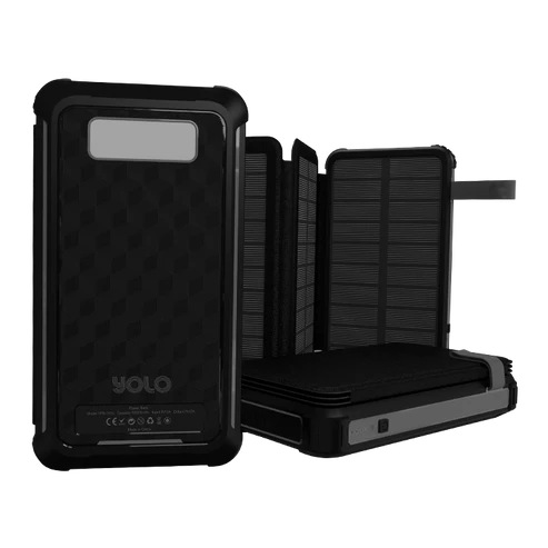 YOLO Helios Pro Foldable Solar Power Bank | Super Fast Wireless Charging | 16,000 mAh massive battery | Big LED torch light | Fast Charging