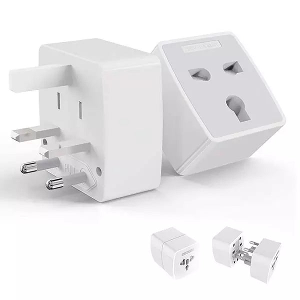 LDNIO Z4 Universal .Plug. Adapter with UK/EU/US/AU Pin & 2 Universal Socket (6A). Adapter with UK/EU/US/AU Pin & 2 Universal Socket (6A)