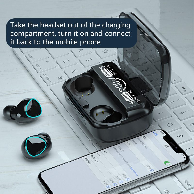 M10 Wireless Earbuds Bluetooth Earphones Noise Cancellation