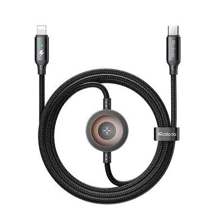 Mcdodo 2 in 1 Type C to Lightning 36W Cable + Wireless Charger For Apple Watch 1.5m – CA5680