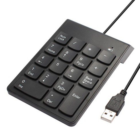 Number Pad Example Wireless Number Pads, Numeric Keypad Numpad 18 Keys Portable 2.4 GHz F ...