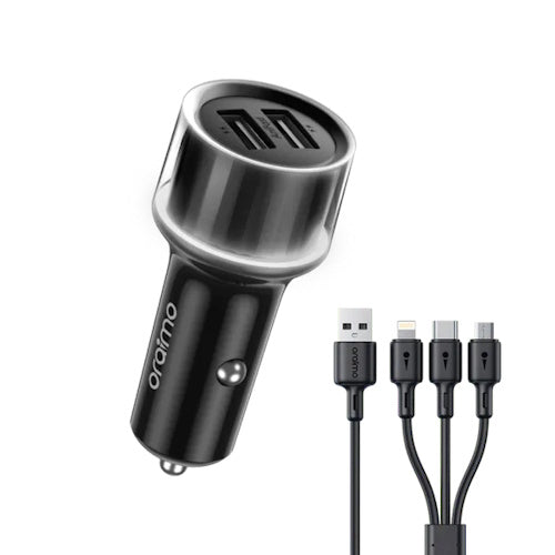 Oraimo OCC-1152D +X93 Highway 15.5w Car Adapter With Cable