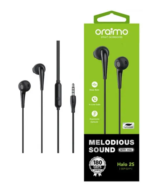 Oraimo Wired Earphones Halo 2S OEP-E21P
