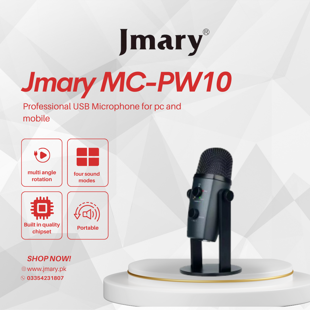 Jmary MC-PW10 Professional USB Microphone for Pc and Mobile