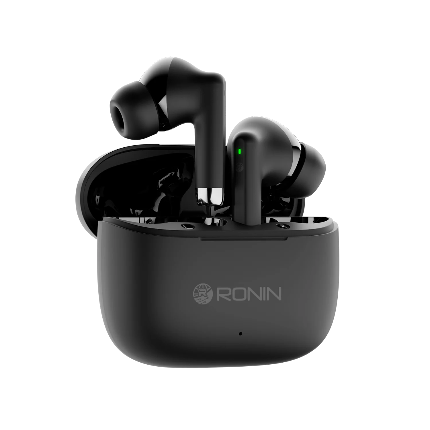 Ronin R-740 Earbuds, 13mm Driver & Bluetooth 5.3, Bass Sound, Touch Control & 5 Hours Battery, IPX4 Water-Resistant, 400mAh Battery Case & Sleek Design