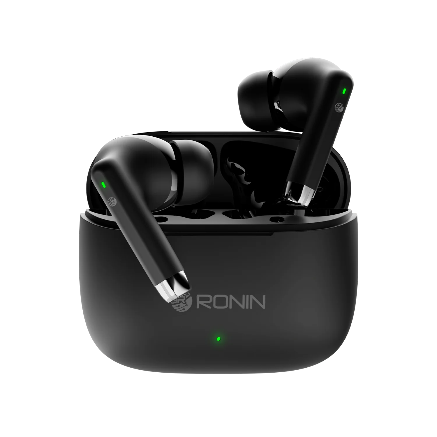 Ronin R-740 Earbuds, 13mm Driver & Bluetooth 5.3, Bass Sound, Touch Control & 5 Hours Battery, IPX4 Water-Resistant, 400mAh Battery Case & Sleek Design
