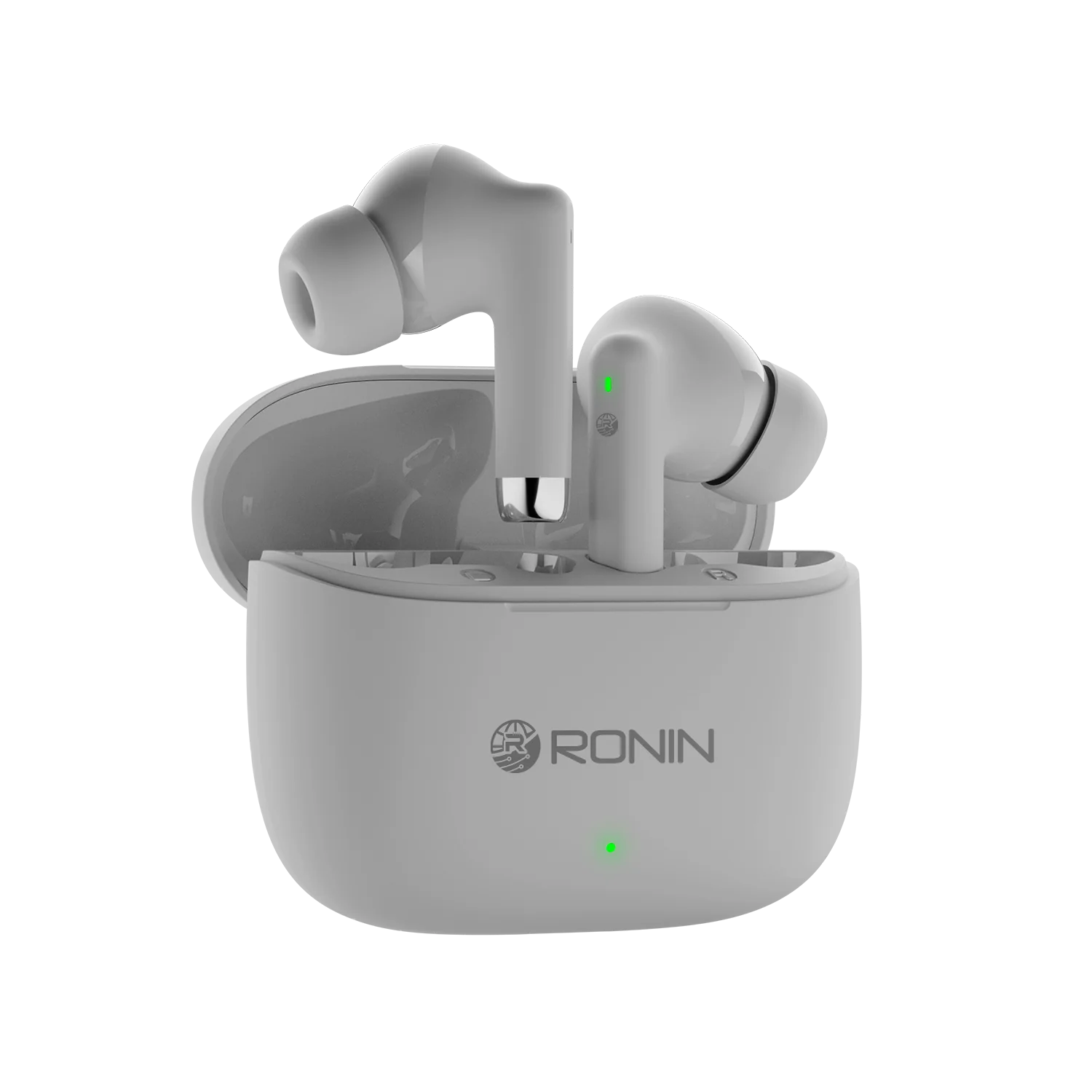 Ronin R-740 Earbuds, 13mm Driver & Bluetooth 5.3, Bass Sound, Touch Control & 5 Hours Battery, IPX4 Water-Resistant, 400mAh Battery Case & Sleek Design