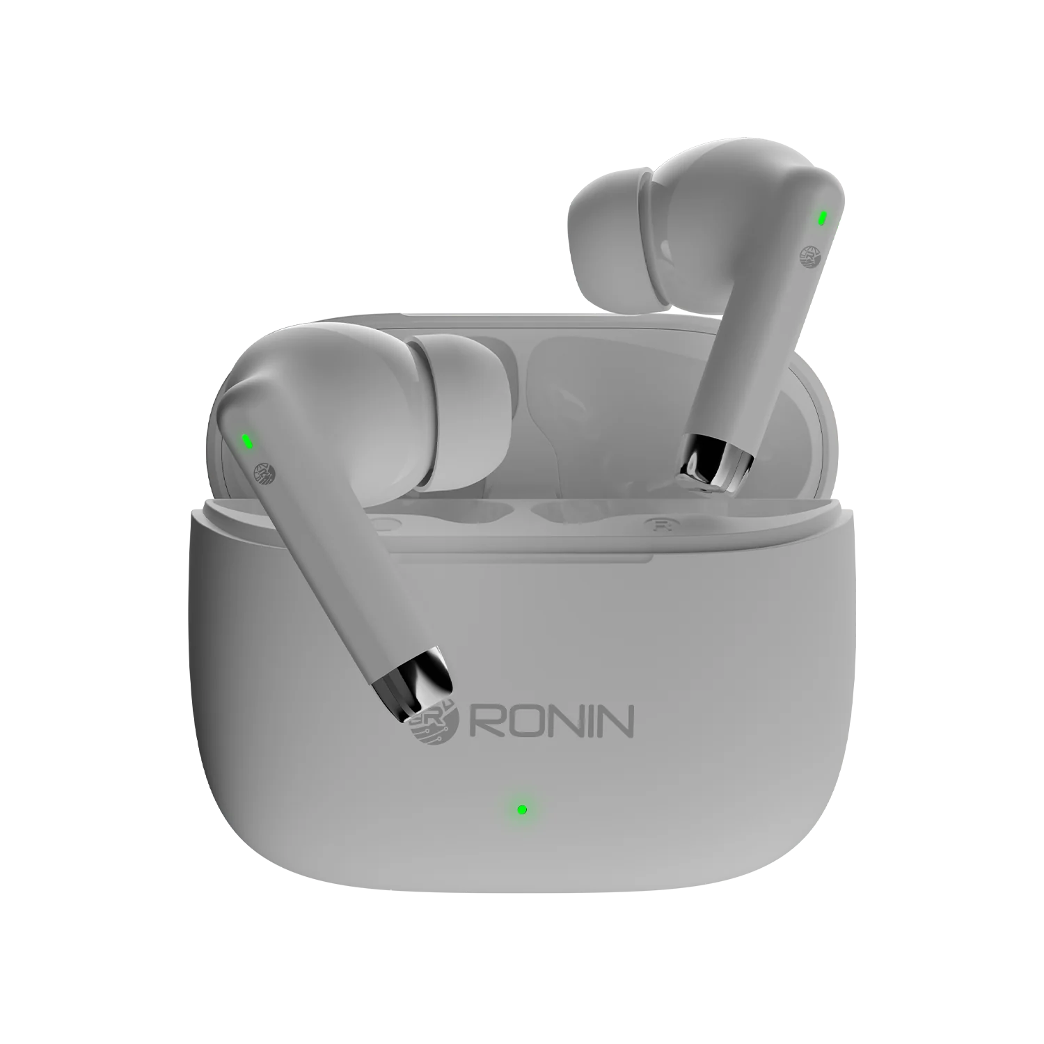 Ronin R-740 Earbuds, 13mm Driver & Bluetooth 5.3, Bass Sound, Touch Control & 5 Hours Battery, IPX4 Water-Resistant, 400mAh Battery Case & Sleek Design