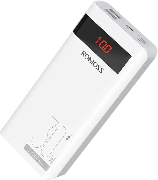 ROMOSS Sense6PS PRO Power Bank 30W Fast Charger 20000mAh External Battery Portable Charger Powerbank