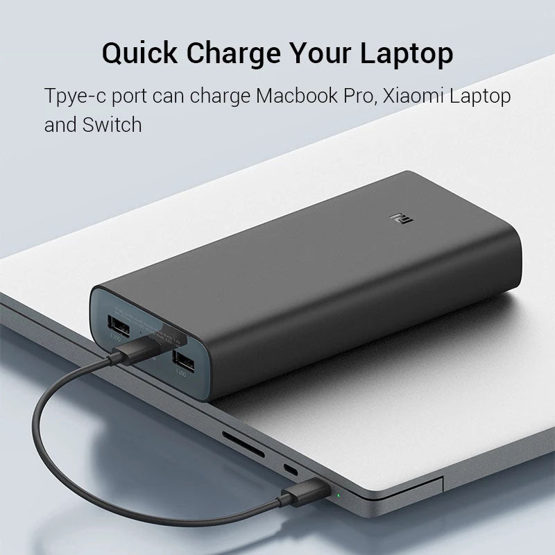 Mi 50W Power Bank 20000mAh Supports Laptops with a Type C Port