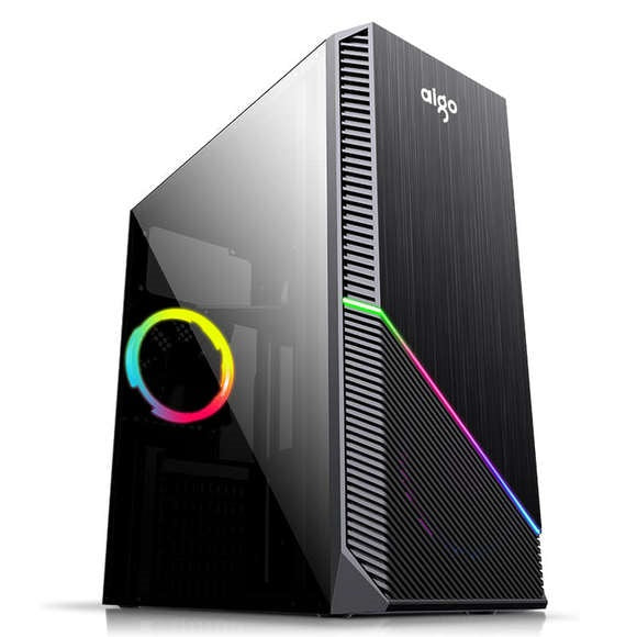 darkflash Aigo Rainbow-1 Black RGB Gaming Casing