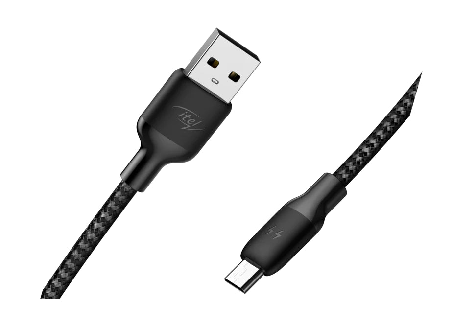 ITEL Original  2.1A Cable Micro To USB-A 1M Black-ICD-M22N