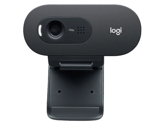 Logitech C505 HD WEBCAM HD With 720p And Long-Range Mic For Streaming And Video Calling Black