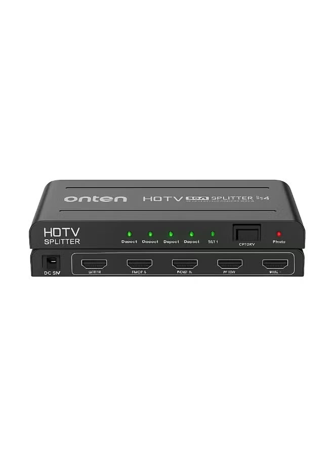 Onten CS144S HDMI Splitter 4 Port, 1 in 4 Out 4K