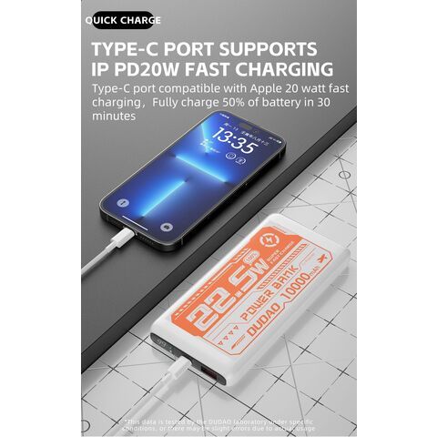 DUDAO 22.5W 10000MAH POWER BANK K12PQ.