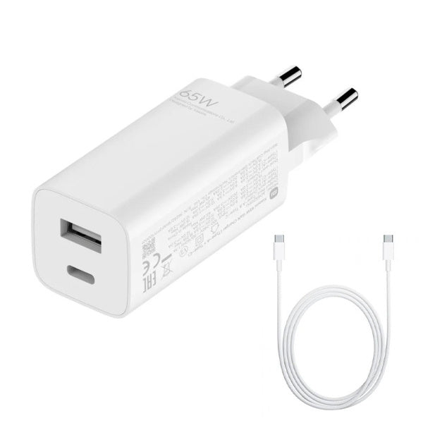 Xiaomi Mi 65W GaN Charger with Fast Charging 2 Ports (Type-A + Type-C)