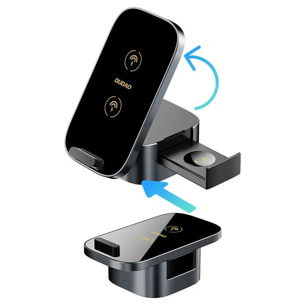 Dudao A11Pro+ 15W 3in1 Inductive Charger for Phone/Smartwatch/Headphones - Black