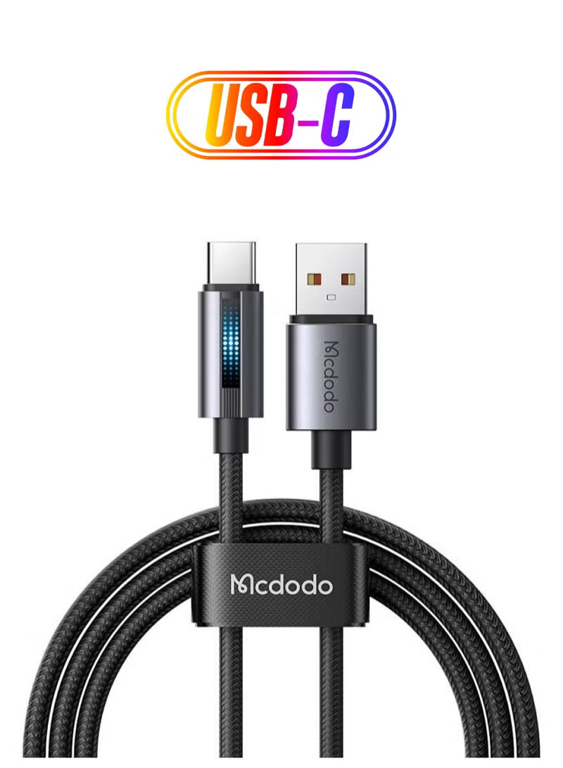 Mcdodo CA-5180 USB-A to USB-C Cable 1.2m Black