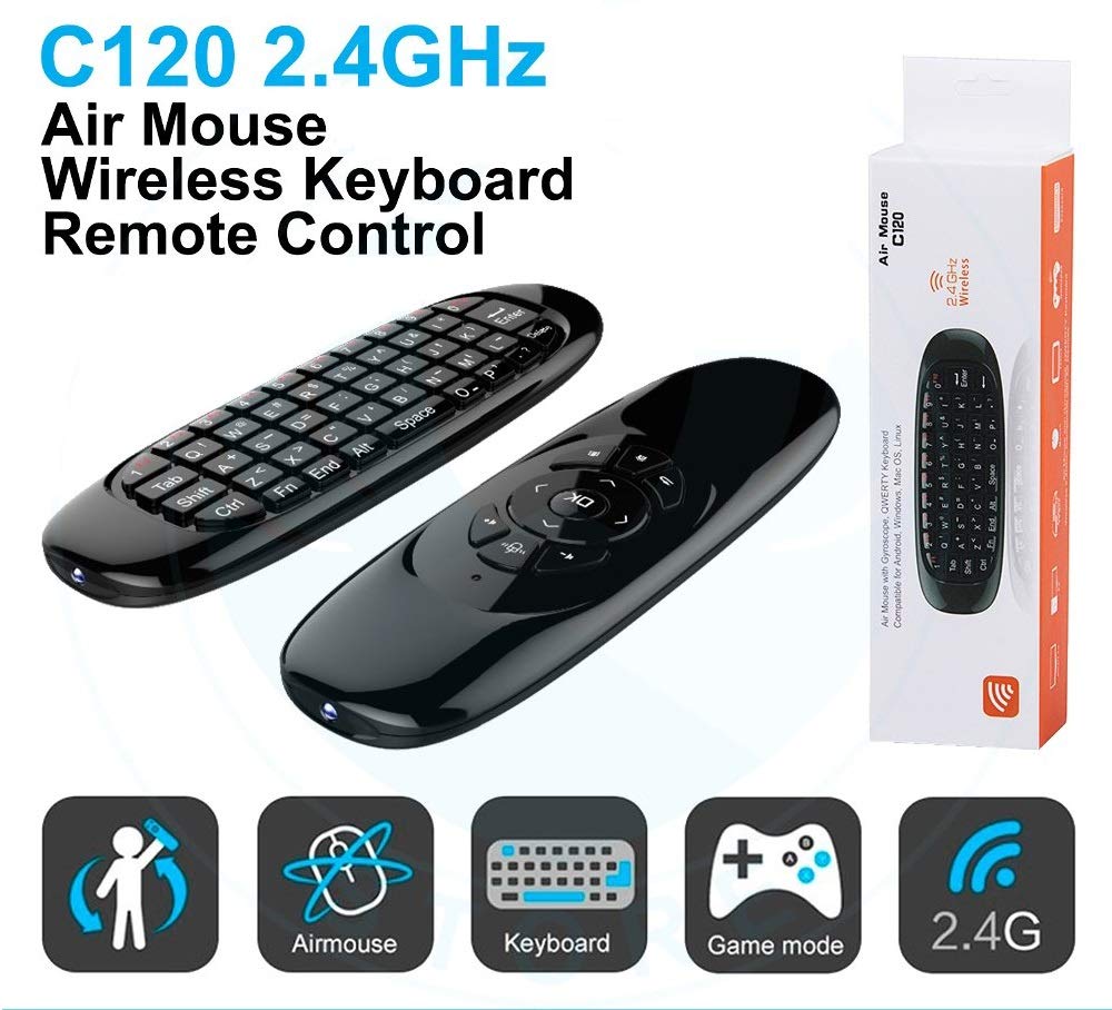 C120 Air Mouse Keyboard Remote Control for Smart TV & Android TV Box