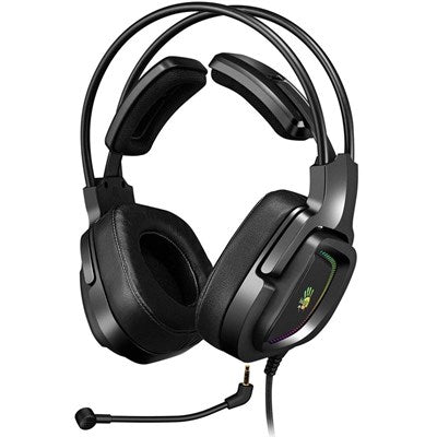 Bloody G575 RGB Gaming Headset, Flying Wing Design, 7.1 Virtual Surround Sound, Noise Cancelling Microphone, USB Cable with in-line Control for FPS MMO Games (Black)
