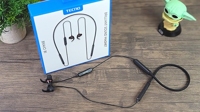 Tecno B1 Flex Wireless Bluetooth Headphones, Bluetooth Earbuds Neckband with Microphone, Bluetooth 5.0, for Sports, B1