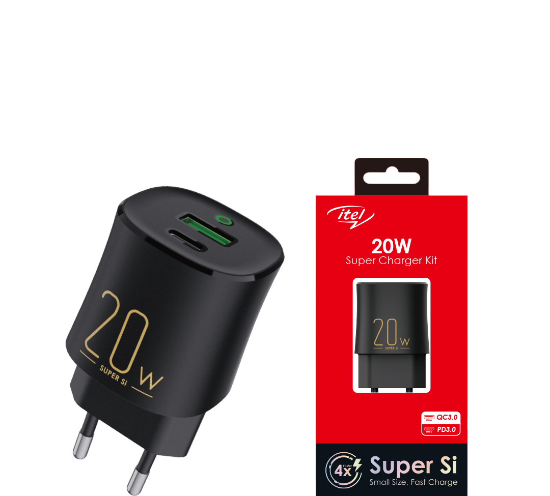 ITEL 20W Super Fast Charger ICW 201E